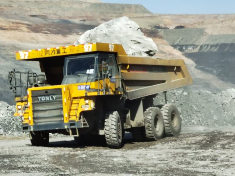 Tld110 Rigid Dump Truck Working In Open Pit Mine Of Xinjiang Province